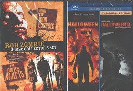 Rob Zombie 4 Pack: House of 1000 Corpses - Devil&#39;s Respinge + Halloween 1-2:-... - £39.14 GBP