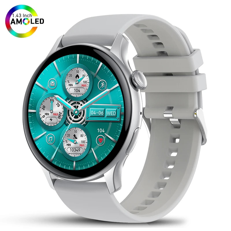 Ladies Smartwatch 466x466 AMOLED Screen Moment Display Time Bluetooth Call Watch - £30.47 GBP