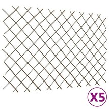 vidaXL Willow Trellis Fences 5 pcs 70.9&quot;x47.2&quot; - €81,33 EUR