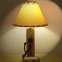 Western Cabin Lodge Lamp...The Old El Paso Table Lamp w/Spur and Texas S... - $179.95