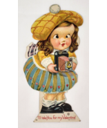 1940&#39;s Holding Heart Behind Her Back Photographer Googly Eye Stand Up Va... - $27.16 CAD