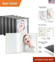 Small Photo Album 4x6 Black - 6-Pack 4 x 6 Photo Book Album, Each Shows ... - $45.66