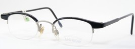 Vintage Rainbow 1936 002 Noir/Argent Rare Lunettes Monture 46-19-140mm - $75.10