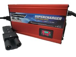 SUPERCHARGER YAHAMA G19-G22 Golf Cart Battery Charger 48 volt 48v 2 Pin ... - $108.89