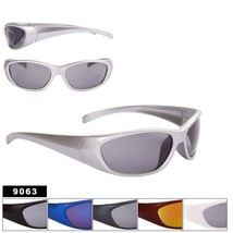 Mens Sport Plastic Fashion Style 9063 UV400 Sunglasses with Smoke Lens - $7.99