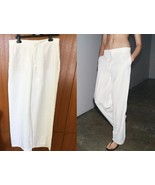 NWT ZARA ECRU WIDE LEG PANTS -L - $999.44 MXN