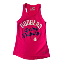 Los Angeles Dodgers Under Armour Heat Gear Girls Tank Top Pink Scoop Neck XS - £11.28 GBP