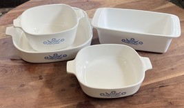 Vintage Corning Ware Blue Cornflower Set of 4 Variety of Casserole Dishe... - $947.72 MXN