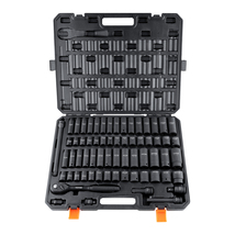 VEVOR 1/2&quot; Drive Impact Socket Set, 65 pcs Socket Set, 6 Point Cr-V Allo... - $78.99
