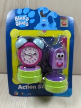 Blues Clues vintage 1998 mailbox tickety tock action stampers set sealed old pac - £7.76 GBP
