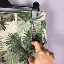 Slate &amp; Stone Green Stretch Fit Palm Leaves Print Shorts Size 33W - £23.59 GBP