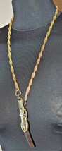 Very Nice Gold Colored Necklace with Buckle - £3.98 GBP