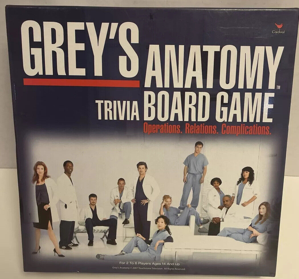 Grey's Anatomy Trivia Board Game - Cardinal Industries 2007 - $28.05