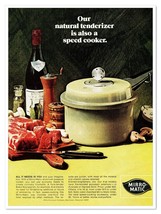 Mirro-Matic Aluminum Pressure Cooker Vintage 1972 Full-Page Magazine Ad - $9.70