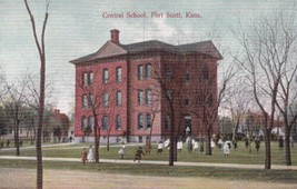 Central School Fort Scott Kansas KS Postcard D30 - £2.38 GBP