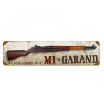 US Army military m1 garand WWII steel metal sign - £70.95 GBP