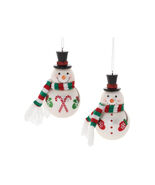 Frosted Glass Snowman Ornament (Set of 6) - 790978 - $125.25 CAD