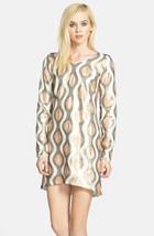 Dress the Population &#39;Cassandra&#39; Sequin Shift Dress Sz XS Ivory Multi - £67.47 GBP