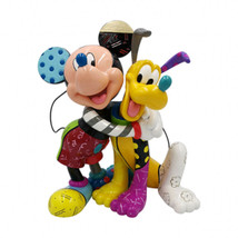 Disney By Britto Mickey Mouse Pluto 90th Anniversary Lrg Fig - £135.44 GBP