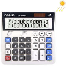 OSALO 12 Digits Desktop Calculator Solar Energy Dual Power Calculator(OS-200ml P - £11.85 GBP