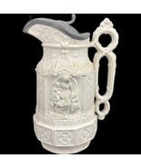 Antique 1846 Charles Meigh Minster Relief Molded Jug English Gothic Salt... - £148.19 GBP