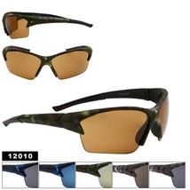 Mens Sport Semi Rim Fashion Style 12010 Camouflage Camo Sunglasses - £7.18 GBP