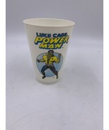 Vintage Luke Cage Power Man Plastic Cup Marvel Made in USA Some Fading - £8.40 GBP