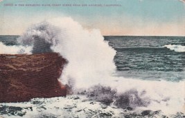 Breaking Wave Coast Scene Los Angeles California CA Postcard  - £2.38 GBP