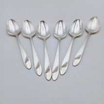 6 pcs Oneida Community Queen Bess II Teaspoon Silverplate Tudor Plate Fl... - $560.27 MXN