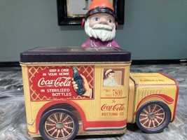 VINTAGE COCA COLA DELIVERY TRUCK CANDY GIFT TIN - £7.89 GBP