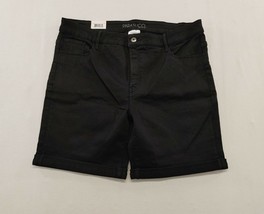 Parasuco Jeans Women&#39;s Black Bermuda Shorts Size 16 Cotton Blend High Ri... - £10.89 GBP