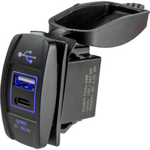 Sea-Dog USB &amp; USB-C Rocker Switch Style Power Socket - £30.99 GBP