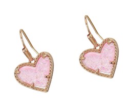 Ari Heart Drop Earrings - £187.05 GBP