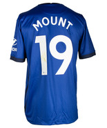 Mason Mount Signed In Gold Blue Chelsea FC Soccer Jersey BAS ITP - £305.20 GBP