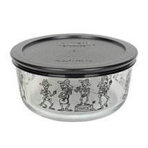 4 Cup Decorated Halloween Pyrex Mariachi Skeleton - $12.00