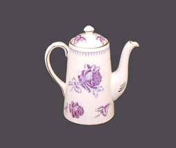 Royal Chelsea Blue Chelsea two-cup teapot. Lavender roses. Made in England. - £71.14 GBP