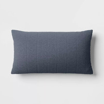 Threshold Oversized Channeled Boucle Lumbar Throw Pillow Dark Grey - $19.00