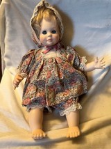 Suzanne Gibson 14&quot; Blonde Vinyl/Cloth BABY DOLL, 1970s, Original - £11.39 GBP