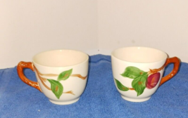 2 Franciscan Red Apple Coffee Cups - £4.50 GBP