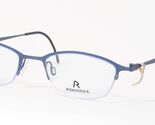 Vintage Rodenstock R4328 D Matt Blau Einzigartig Selten Titan Brille 49-... - $110.84
