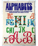 Graphed Alphabets for Cross Stitch/Needlepoint Vintage Leisure Arts Leaflet - £7.43 GBP