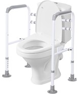 Toilet Safety Rails, Adjustable Toilet Safety Frame, Toilet Safety Rails... - $71.26 CAD