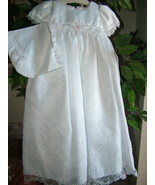 Baby Girls Embroidered Whites Christening Boutique Polyester Dress Set, ... - $78.77 CAD