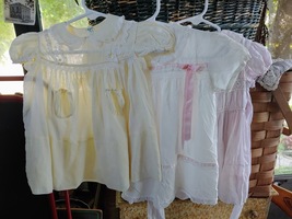 1950&#39;s-60&#39;s Baby Dresses Lot of 3 one is a Feltman Bro - £19.67 GBP
