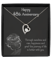48th Anniversary Gift for Her Wedding Anniversary Gift for Wife Sterling Silver - £38.01 GBP+