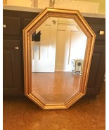 Vintage Carolina Mirror Co  Gold Beveled Wall Mirror 34 x 22 - $247.50