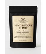 MIND &amp; FOCUS ELIXIR (60 vegan capsules) CERTIFIED ORGANIC  - $408.17 MXN