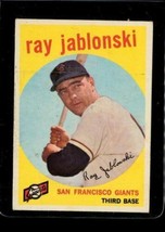 Vintage Baseball Trading Card Topps 1959 #342 Ray Jablonski San Francisco Giants - £9.34 GBP