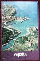 1980 Original Large Poster Spain Espana Lekeitio Biscaya Sea Vintage - £74.24 GBP