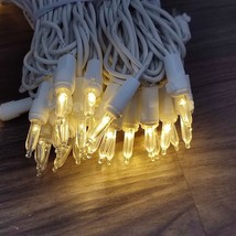 Lot of 2- Philips Mini Christmas String Lights Warm White Wire 60 Bulbs ... - $14.84